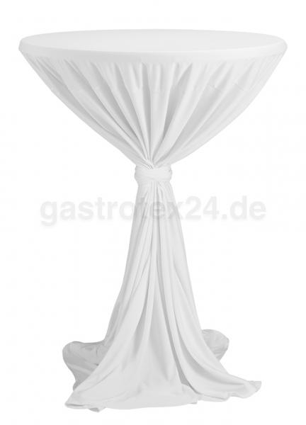 Stehtischhussen "President" 90 cm rund  mit Bindeband in Gastro-Qualität